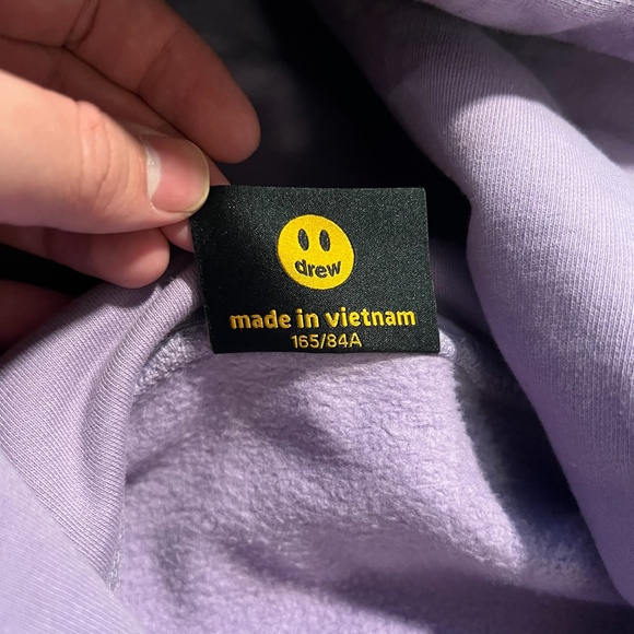 Drew House Lavender Mascot Oversized Hoodie Heavy Fleece XS Lavender purple - Picture 8 of 9